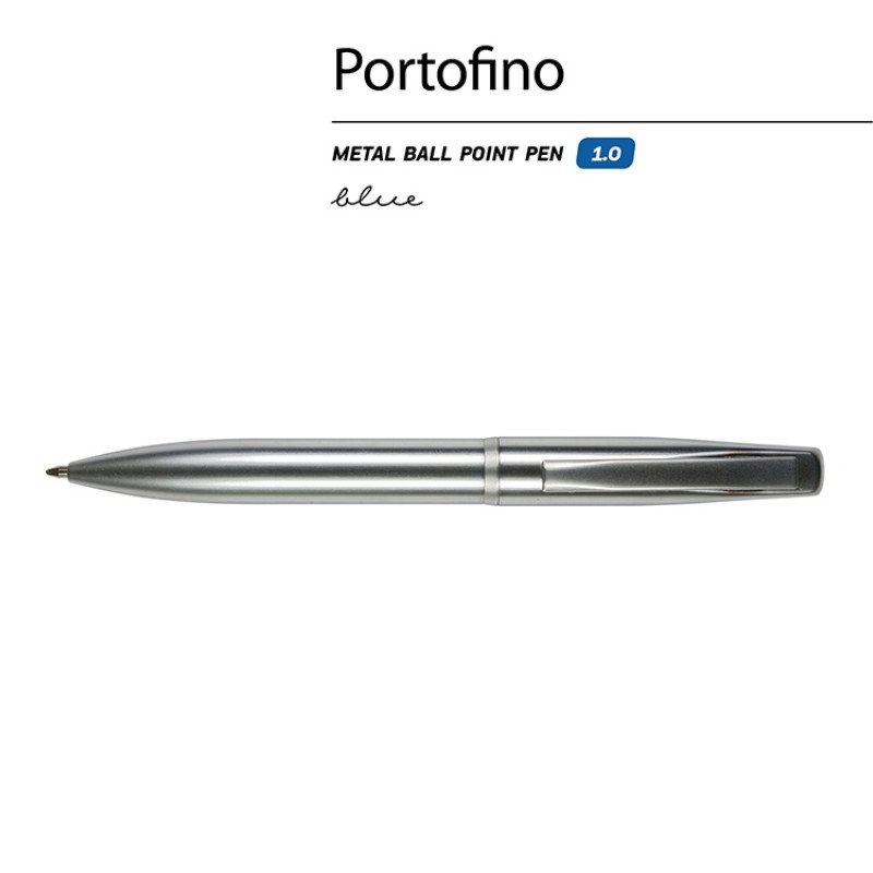 Ручка металлическая шариковая "Portofino", серебристый