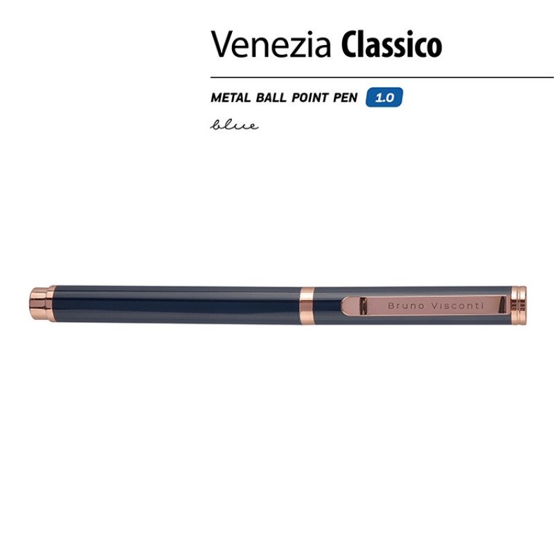 Ручка металлическая шариковая "Venezia Classico", синий