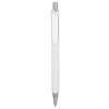 Ручка металлическая шариковая трехгранная «Riddle», белый/серебристый
