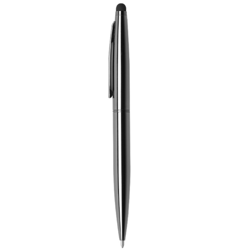 Ручка шариковая металлическая поворотная "Glory" со стилусом, gun