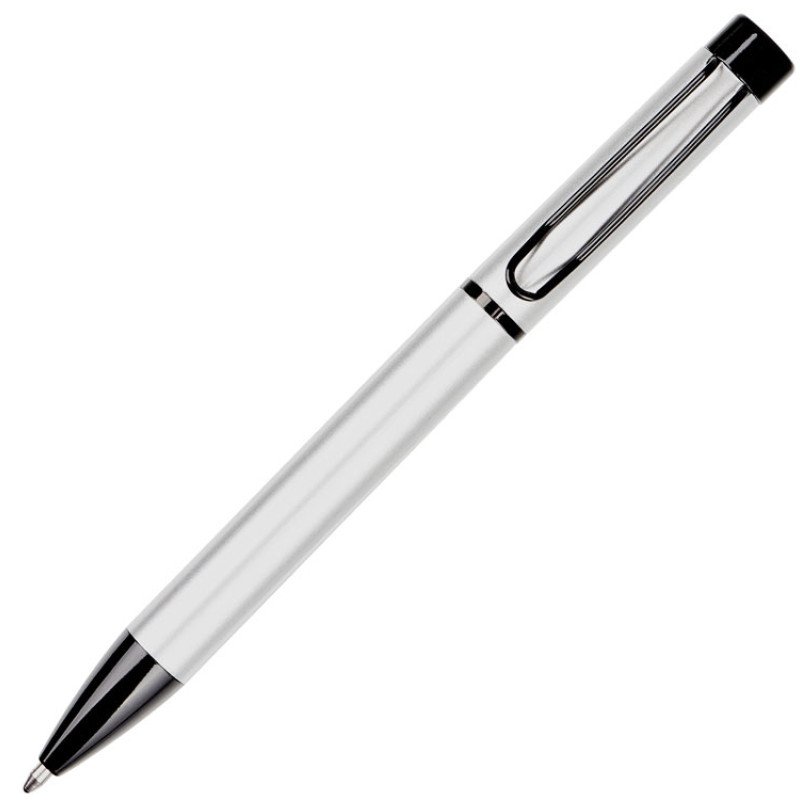 Металлическая шариковая ручка "Black Lama", серебристый