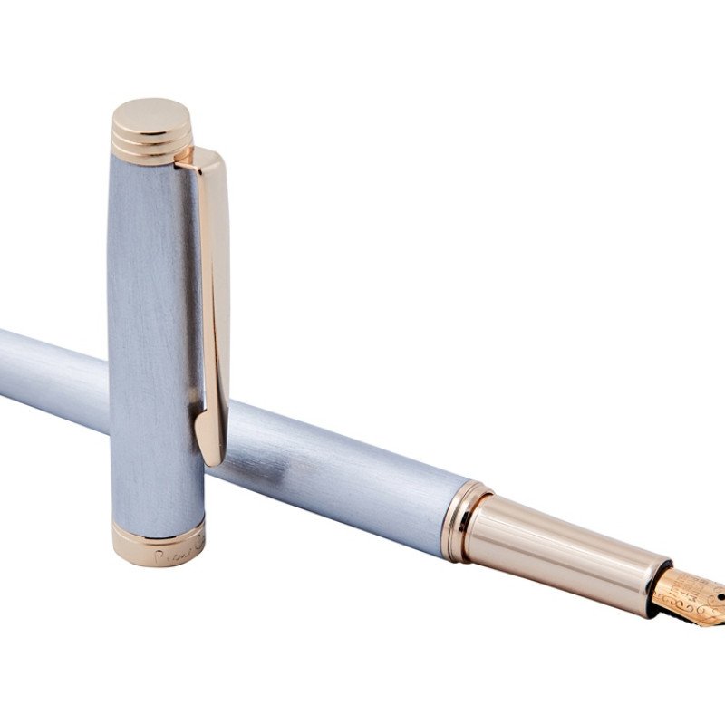 Ручка перьевая Pierre Cardin SHINE. Цвет - серебристый. Упаковка B-1