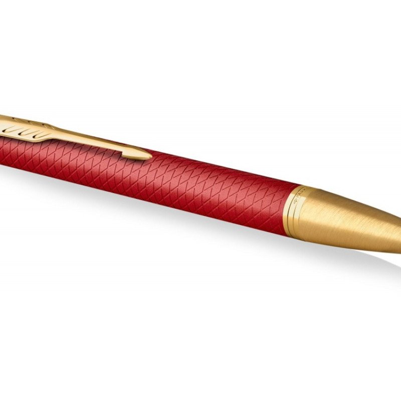 Шариковая ручка Parker IM Premium K318  Red GT, стержень: M, цвет чернил: blue, в подарочной упаковке.