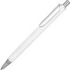 Ручка металлическая шариковая трехгранная «Riddle», белый/серебристый