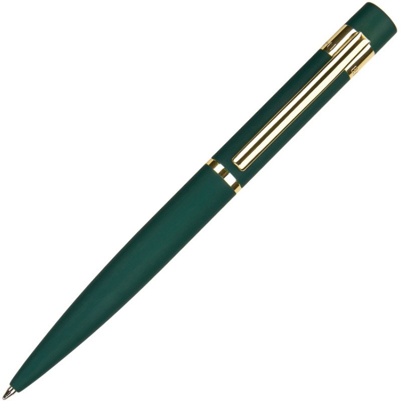 Ручка шариковая автоматическая BrunoVisconti "VERONA" цвет корпуса зеленый, soft-touch, 1 мм, синяя