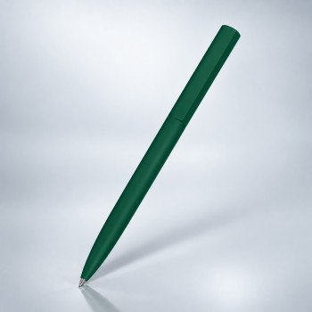 Шариковая металлическая ручка "Minimalist" софт-тач, зеленый