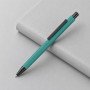 Металлическая шариковая ручка soft touch "Ellipse gum", бирюзовый
