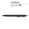 Ручка "SAN REMO" шариковая, автоматическая, темно-синий металлический корпус 1.00 мм, синяя