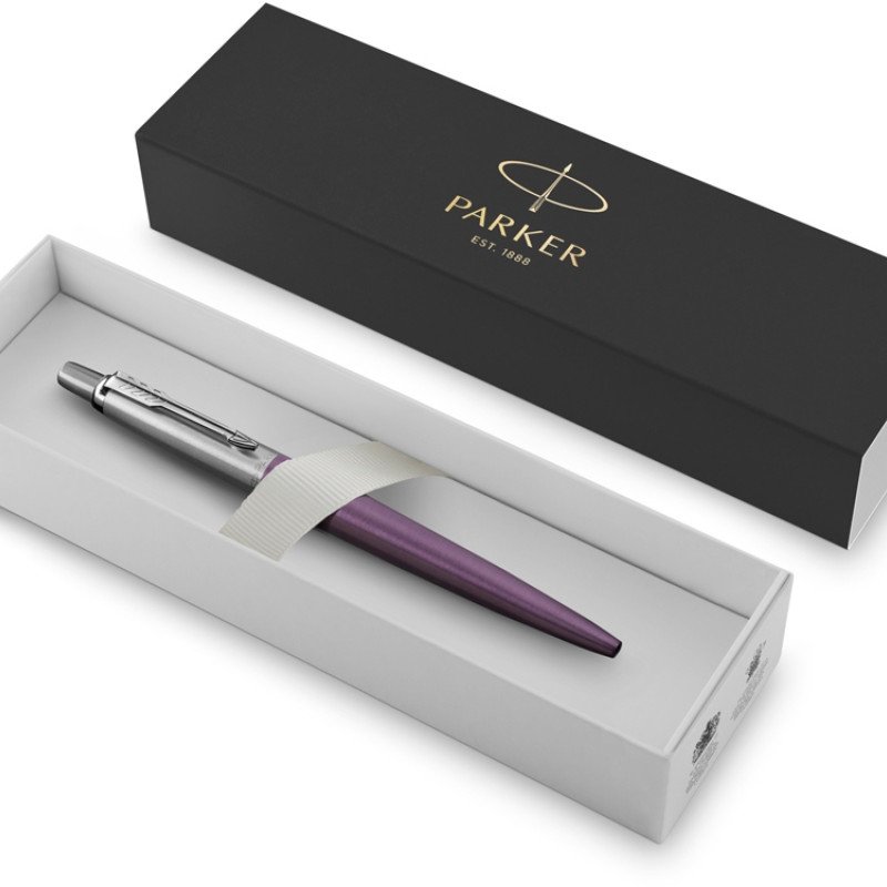 Шариковая ручка Parker Jotter Essential, Victoria Violet CT, стержень: Mblue