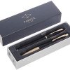 Подарочный набор из 2-х ручек Parker URBAN Muted black GT перьевая и шариковая ручки