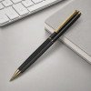 Шариковая металлическая ручка с золотистым слоем "Monarch Gold", черная Шариковая металлическая ручка с золотистым слоем "Monarch Gold", черная