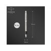 Ручка-роллер Parker IM Stainless Steel CT, стержень: F, цвет чернил: black, в подарочной упаковке Ручка-роллер Parker IM Stainless Steel CT, стержень: F, цвет чернил: black, в подарочной упаковке
