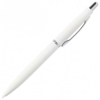 Ручка "SAN REMO" шариковая, автоматическая, белый металлический корпус 1.00 мм, синяя