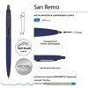 Ручка металлическая шариковая "San Remo", софт-тач, 1.0 мм, синий