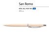 Ручка металлическая шариковая "San Remo", софт-тач, 1.0 мм, пудровый