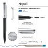 Ручка металлическая шариковая "Napoli", черный/серебристый