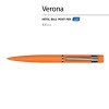 Ручка шариковая автоматическая BrunoVisconti "VERONA" цвет корпуса оранжевый, soft-touch, 1 мм, синяя
