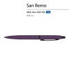 Ручка металлическая шариковая "San Remo", софт-тач, 1.0 мм, фиолетовый