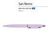 Ручка металлическая шариковая "San Remo", софт-тач, 1.0 мм, сиреневый Ручка металлическая шариковая "San Remo", софт-тач, 1.0 мм, сиреневый