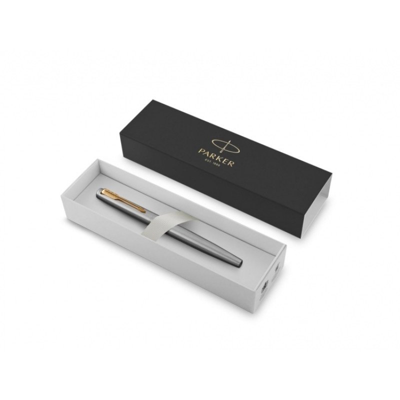 Перьевая ручка Parker Jotter Stainless Steel GT, Mblue