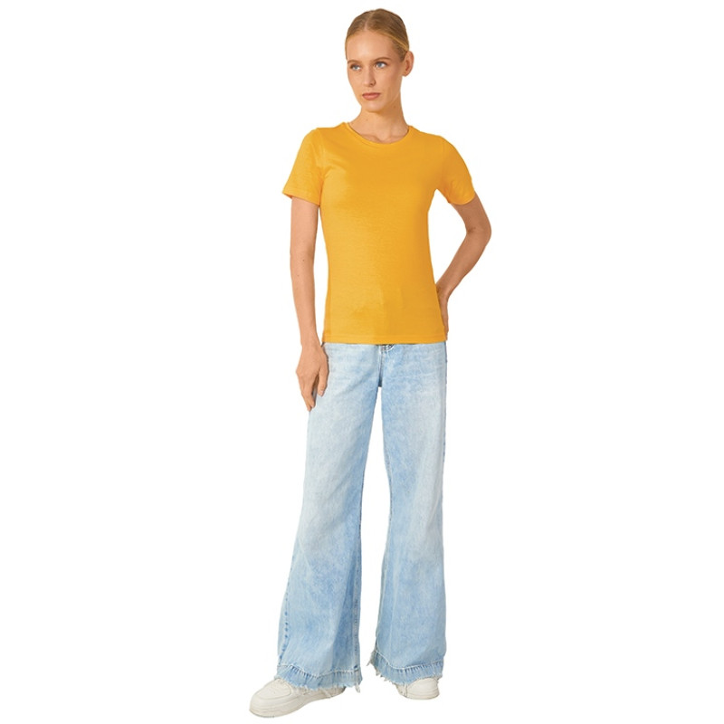 Футболка "Heavy Super Club" женская, золотисто-желтый