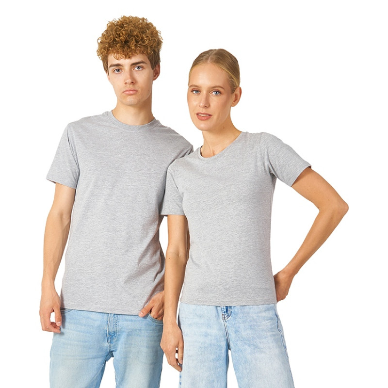 Футболка "Heavy Super Club" женская, серый меланж Футболка "Heavy Super Club" женская, серый меланж