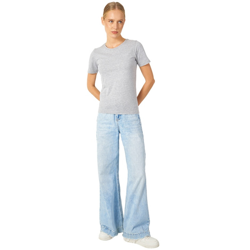 Футболка "Heavy Super Club" женская, серый меланж Футболка "Heavy Super Club" женская, серый меланж