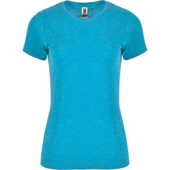 Футболка "Fox" женская, бирюзовый меланж