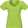 Футболка "Heavy Super Club" женская с V-образным вырезом, зеленое яблоко