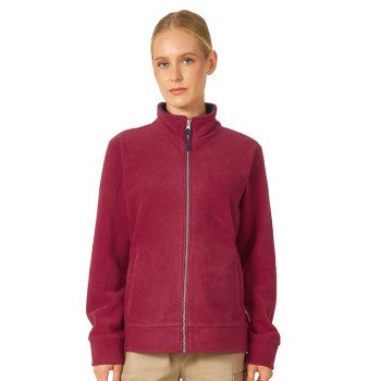 Куртка флисовая "Nashville" женская, красный/пепельно-серый