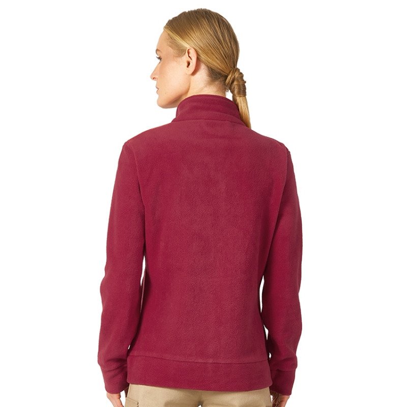 Куртка флисовая "Nashville" женская, красный/пепельно-серый