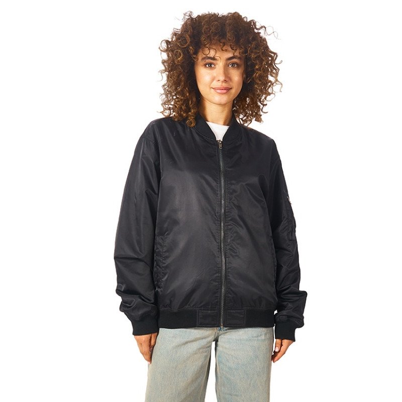 Куртка бомбер «Antwerpen» унисекс, черный