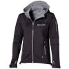Куртка софтшел "Match" женская, черный/серый