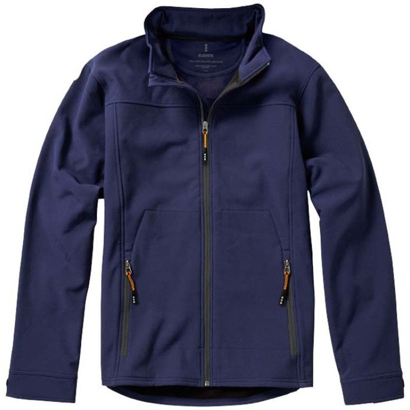 Куртка софтшел "Langley" мужская, темно-синий