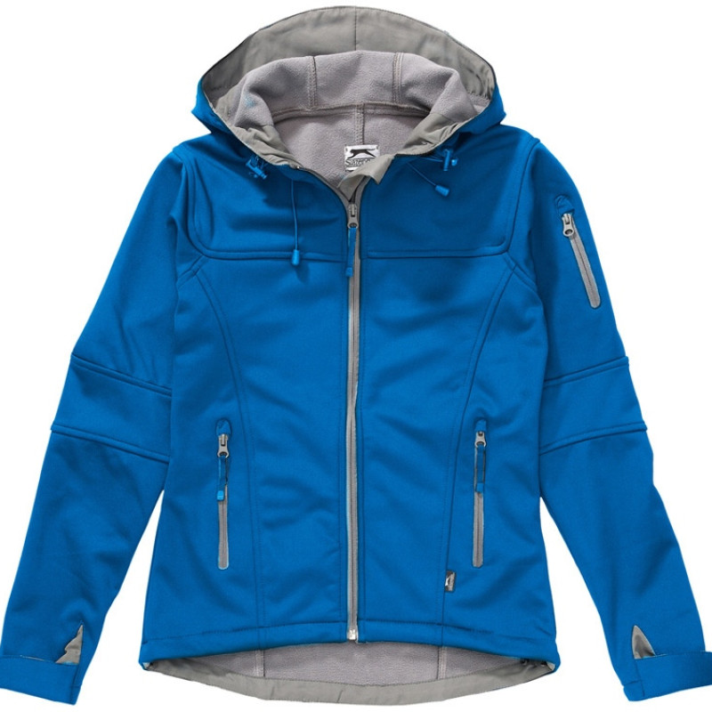 Куртка софтшел "Match" женская, небесно-синий