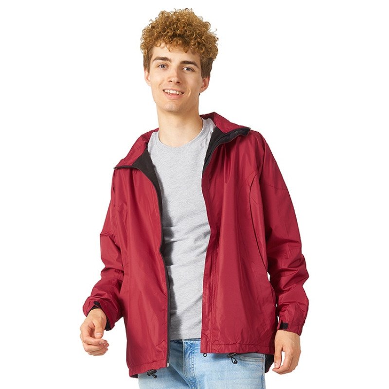 Куртка мужская с капюшоном "Wind", красный