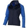 Куртка софтшел "Сhallenger" женская, темно-синий/небесно-голубой