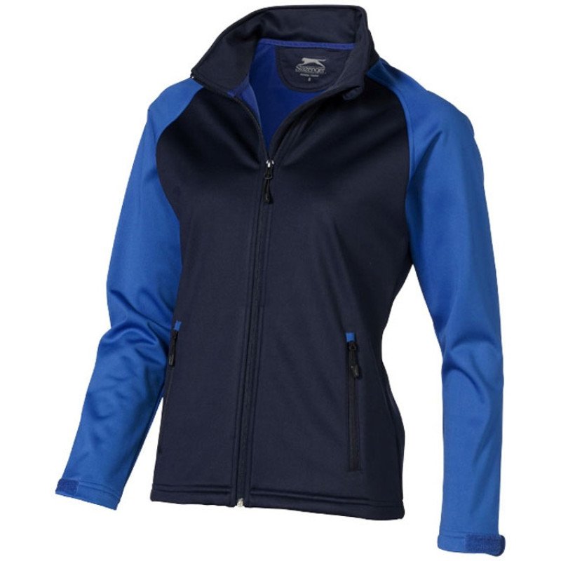 Куртка софтшел "Сhallenger" женская, темно-синий/небесно-голубой