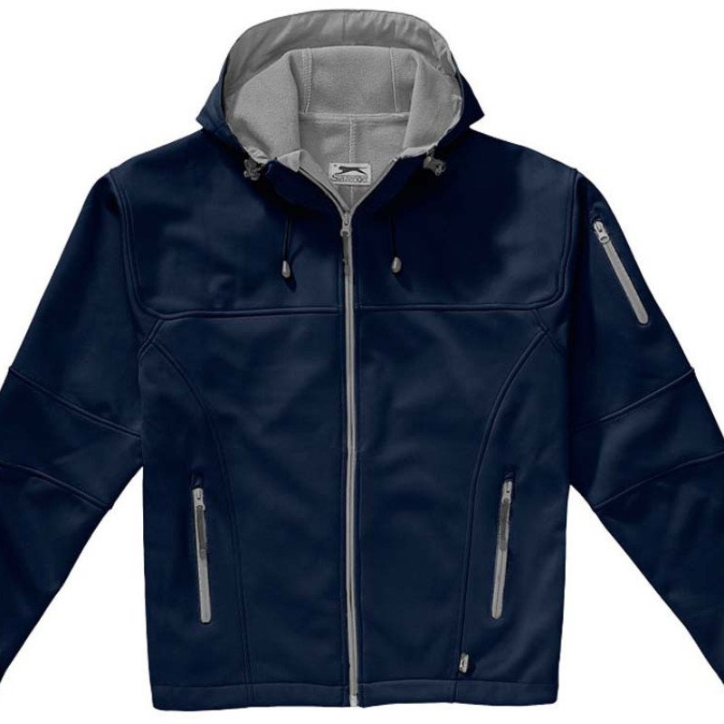 Куртка софтшел "Match" мужская, темно-синий/серый