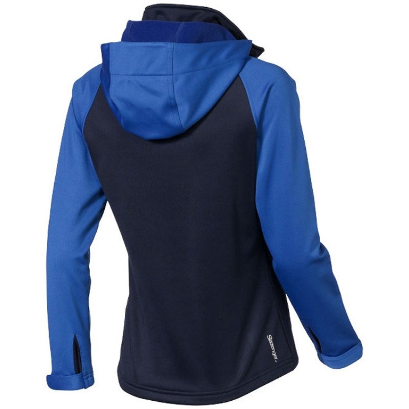 Куртка софтшел "Сhallenger" женская, темно-синий/небесно-голубой