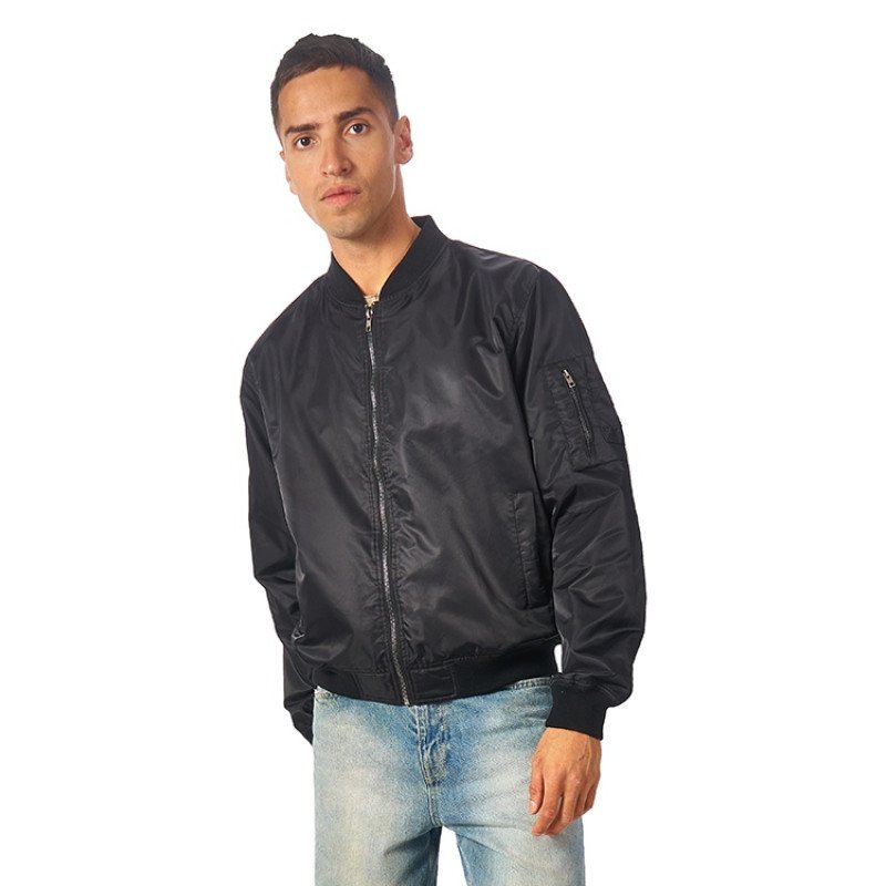 Куртка бомбер «Antwerpen» унисекс, черный