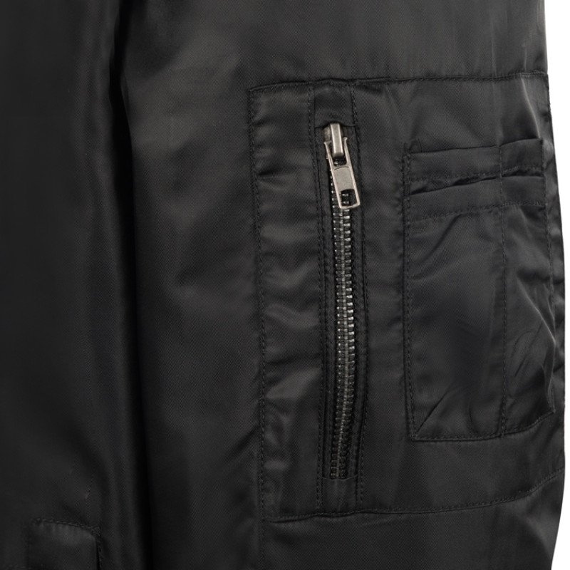 Куртка бомбер «Antwerpen» унисекс, черный