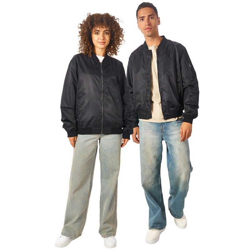 Куртка бомбер «Antwerpen» унисекс, черный