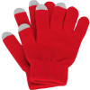 Перчатки для сенсорного экрана, красный, размер S/M