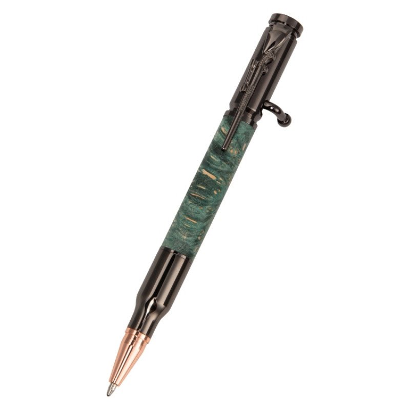 Ручка шариковая Кап клена, зеленый