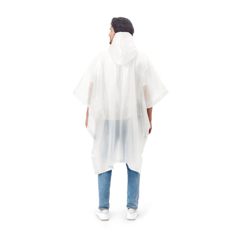 Пончо «Hawaii» c чехлом унисекс, белый