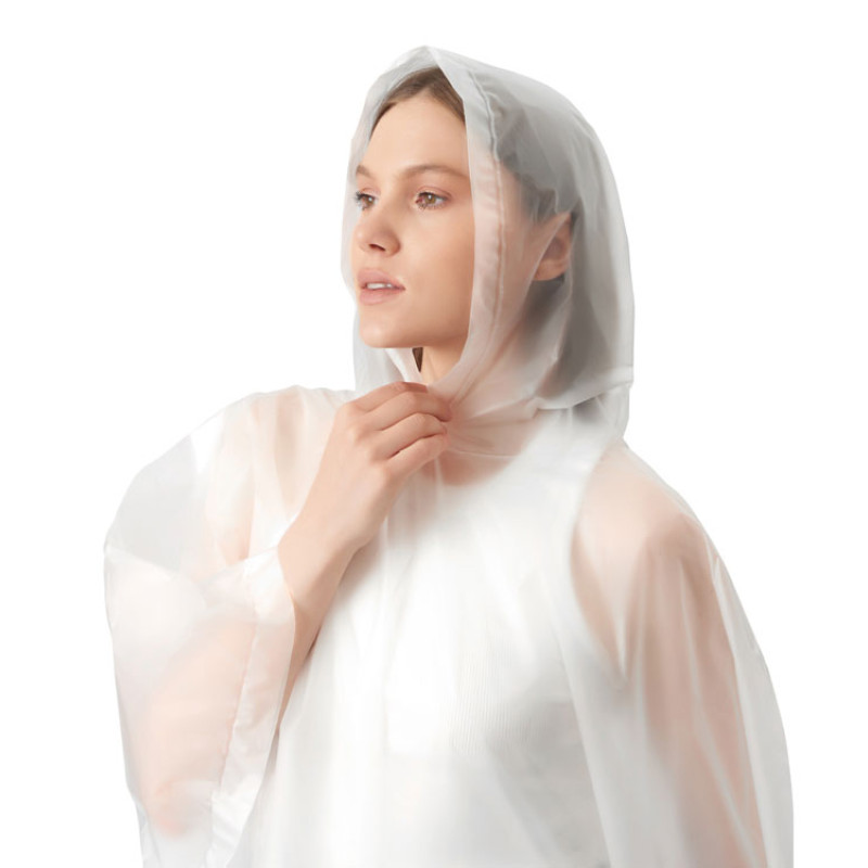 Пончо «Hawaii» c чехлом унисекс, белый