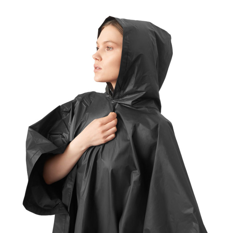 Пончо «Hawaii» c чехлом унисекс, черный