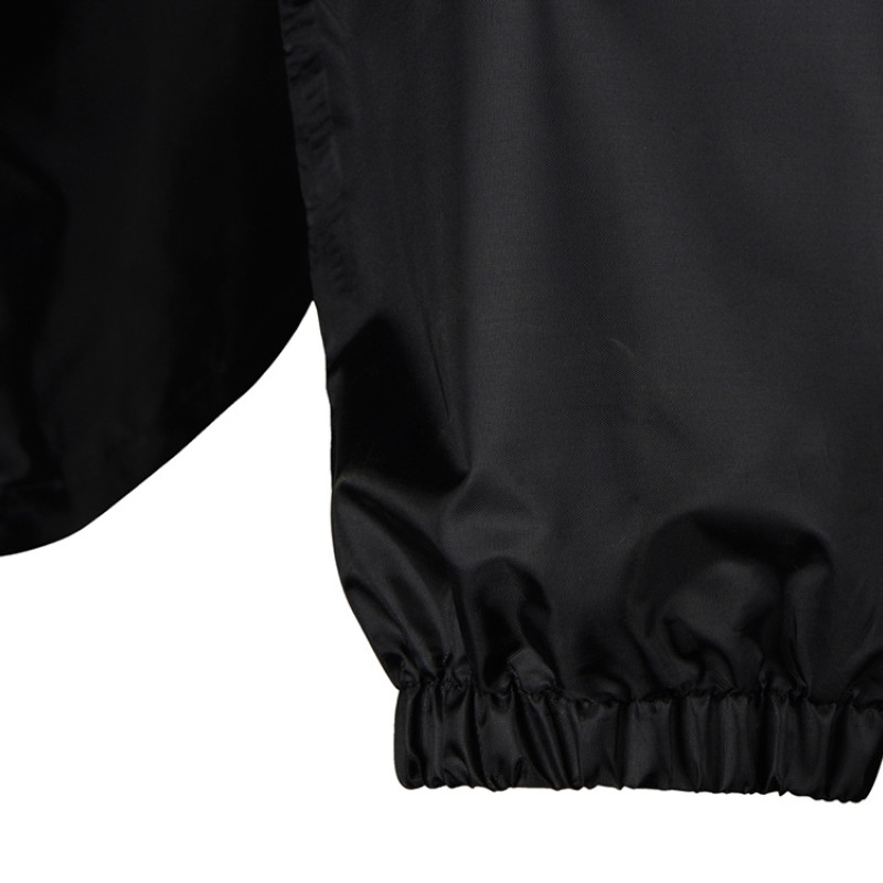 Короткий дождевик "Tornado" со светоотражающими элементами, черный