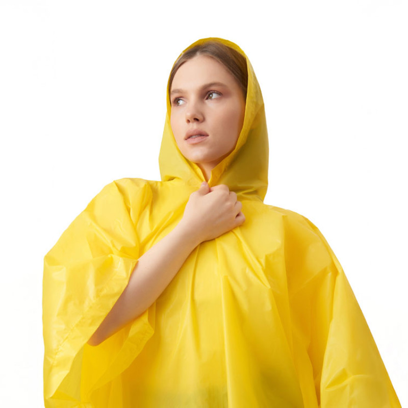 Пончо «Hawaii» c чехлом унисекс, желтый